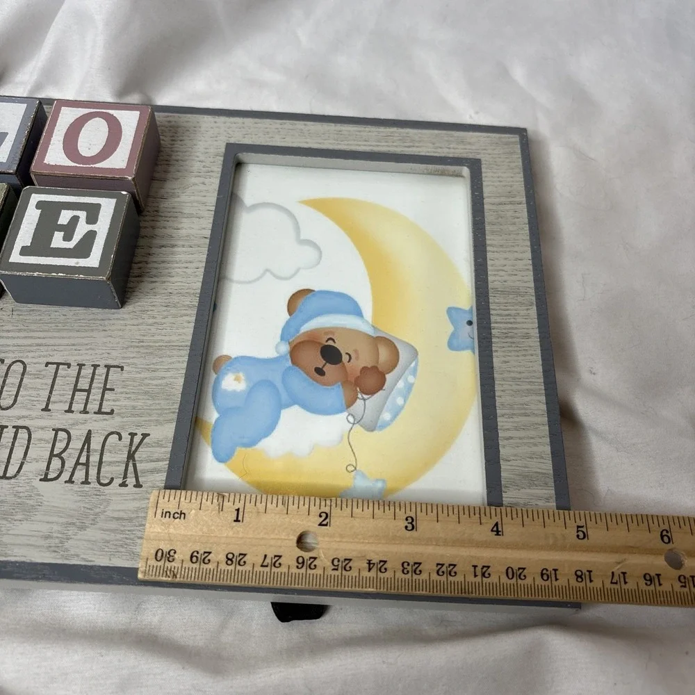 Love You To The‎ Moon And Back Baby Nursery Picture Frame 4x6